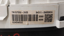 2010-2012 Hyundai Santa Fe Instrument Cluster Speedometer Gauges P/N:94011-0W030CA 94011-0W031 Fits 2010 2011 2012 OEM Used Auto Parts - Oemusedautoparts1.com