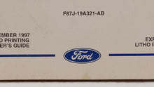 1998 Ford Explorer Owners Manual Book Guide OEM Used Auto Parts - Oemusedautoparts1.com