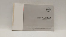 2007 Nissan Altima Owners Manual Book Guide OEM Used Auto Parts - Oemusedautoparts1.com