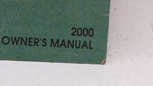 2000 Daewoo Leganza Owners Manual Book Guide OEM Used Auto Parts - Oemusedautoparts1.com