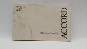 2002 Honda Accord Owners Manual Book Guide OEM Used Auto Parts - Oemusedautoparts1.com