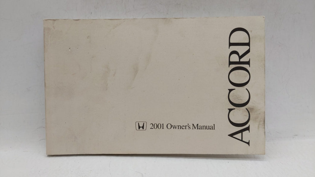 2001 Honda Accord Owners Manual Book Guide OEM Used Auto Parts - Oemusedautoparts1.com