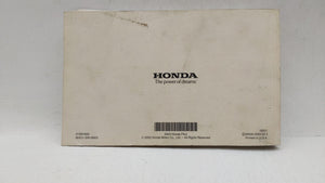 2003 Honda Pilot Owners Manual Book Guide OEM Used Auto Parts - Oemusedautoparts1.com