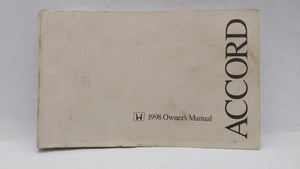 1998 Honda Accord Owners Manual Book Guide OEM Used Auto Parts - Oemusedautoparts1.com