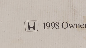 1998 Honda Accord Owners Manual Book Guide OEM Used Auto Parts - Oemusedautoparts1.com