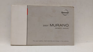 2007 Nissan Murano Owners Manual Book Guide OEM Used Auto Parts - Oemusedautoparts1.com