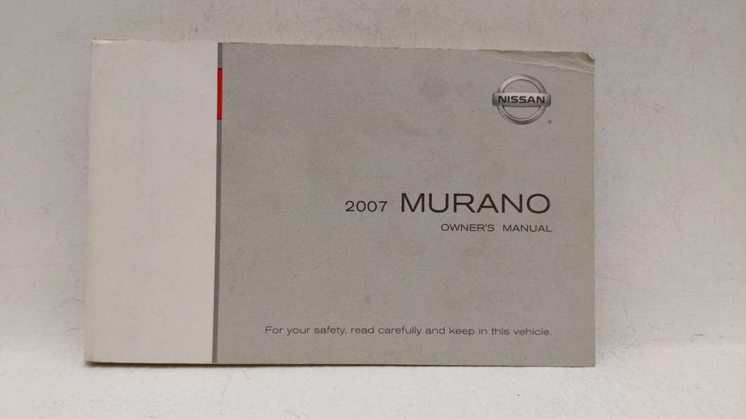 2007 Nissan Murano Owners Manual Book Guide OEM Used Auto Parts - Oemusedautoparts1.com