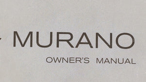 2007 Nissan Murano Owners Manual Book Guide OEM Used Auto Parts - Oemusedautoparts1.com