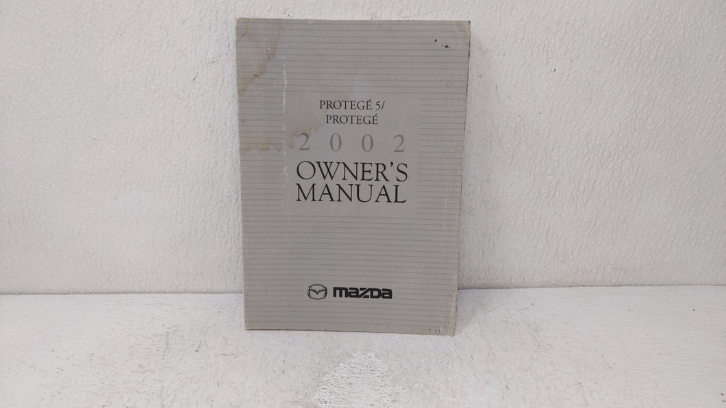 2002 Mazda Protege5 Owners Manual Book Guide OEM Used Auto Parts - Oemusedautoparts1.com