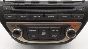 2013-2015 Hyundai Genesis Radio AM FM Cd Player Receiver Replacement P/N:96560-2M770YHG 965602M770YHG Fits 2013 2014 2015 OEM Used Auto Parts - Oemusedautoparts1.com