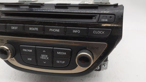 2013-2015 Hyundai Genesis Radio AM FM Cd Player Receiver Replacement P/N:96560-2M770YHG 965602M770YHG Fits 2013 2014 2015 OEM Used Auto Parts - Oemusedautoparts1.com