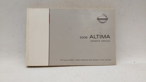 2008 Nissan Altima Owners Manual Book Guide OEM Used Auto Parts - Oemusedautoparts1.com