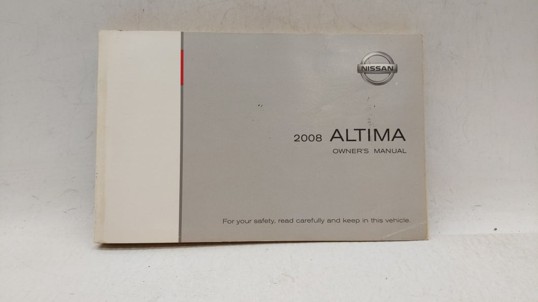 2008 Nissan Altima Owners Manual Book Guide OEM Used Auto Parts - Oemusedautoparts1.com