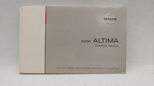 2006 Nissan Altima Owners Manual Book Guide OEM Used Auto Parts - Oemusedautoparts1.com