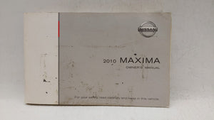 2010 Nissan Maxima Owners Manual Book Guide OEM Used Auto Parts - Oemusedautoparts1.com