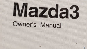 2006 Mazda 3 Owners Manual Book Guide P/N:9999-95-038C-06R OEM Used Auto Parts - Oemusedautoparts1.com