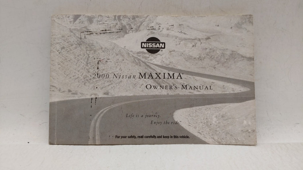 2000 Nissan Maxima Owners Manual Book Guide OEM Used Auto Parts - Oemusedautoparts1.com