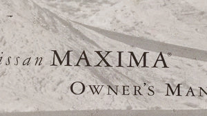 2000 Nissan Maxima Owners Manual Book Guide OEM Used Auto Parts - Oemusedautoparts1.com