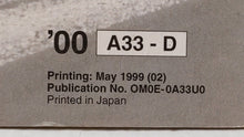 2000 Nissan Maxima Owners Manual Book Guide OEM Used Auto Parts - Oemusedautoparts1.com