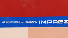 2006 Subaru Impreza Owners Manual Book Guide OEM Used Auto Parts - Oemusedautoparts1.com