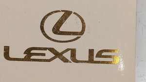 1999 Lexus Es300 Owners Manual Book Guide OEM Used Auto Parts - Oemusedautoparts1.com