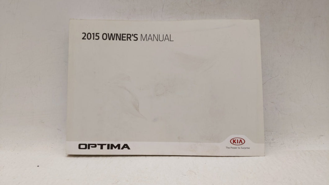 2015 Kia Optima Owners Manual Book Guide OEM Used Auto Parts - Oemusedautoparts1.com