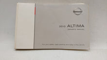 2010 Nissan Altima Owners Manual Book Guide P/N:OM0E 0L32U2 OEM Used Auto Parts - Oemusedautoparts1.com