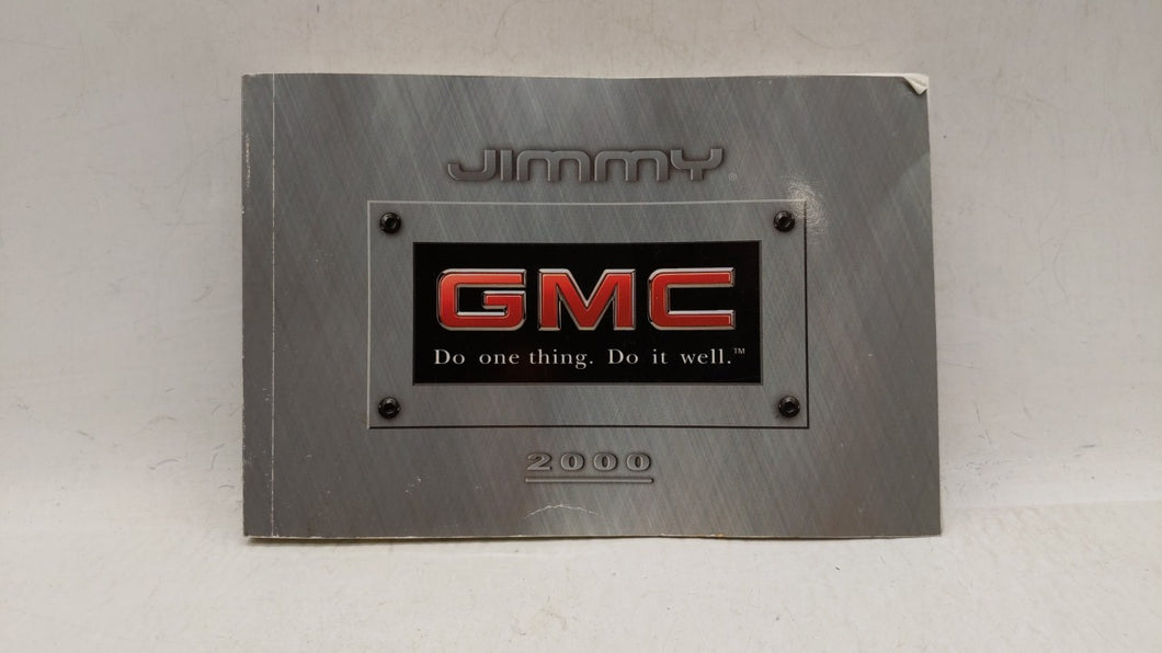 2000 Gmc Jimmy Owners Manual Book Guide OEM Used Auto Parts - Oemusedautoparts1.com