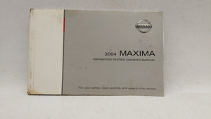 2004 Nissan Maxima Owners Manual Book Guide OEM Used Auto Parts - Oemusedautoparts1.com