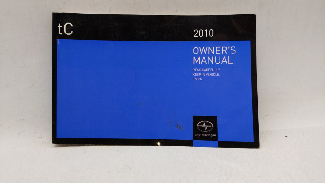 2010 Scion Tc Owners Manual Book Guide P/N:01999-21030 OEM Used Auto Parts - Oemusedautoparts1.com