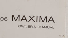 2006 Nissan Maxima Owners Manual Book Guide OEM Used Auto Parts - Oemusedautoparts1.com