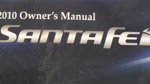 2010 Hyundai Santa Fe Owners Manual Book Guide OEM Used Auto Parts - Oemusedautoparts1.com