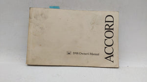 1998 Honda Accord Owners Manual Book Guide OEM Used Auto Parts - Oemusedautoparts1.com