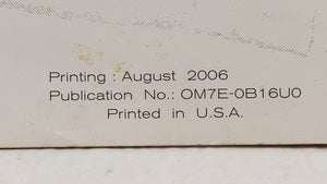 2007 Nissan Sentra Owners Manual Book Guide P/N:OM7E-OB1U6O OEM Used Auto Parts - Oemusedautoparts1.com