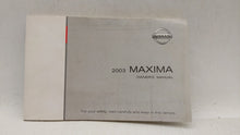 2003 Nissan Maxima Owners Manual Book Guide P/N:0M3E-0A33U0 OEM Used Auto Parts - Oemusedautoparts1.com