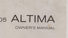 2005 Nissan Altima Owners Manual Book Guide P/N:OM5E-OL31U0 OEM Used Auto Parts - Oemusedautoparts1.com