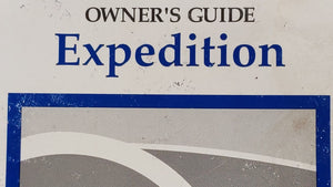 2000 Ford Expedition Owners Manual Book Guide P/N:YL1J-19A321-AC OEM Used Auto Parts - Oemusedautoparts1.com