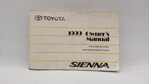 1999 Toyota Sienna Owners Manual Book Guide OEM Used Auto Parts - Oemusedautoparts1.com