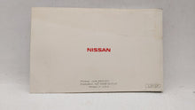 2003 Nissan Altima Owners Manual Book Guide OEM Used Auto Parts - Oemusedautoparts1.com