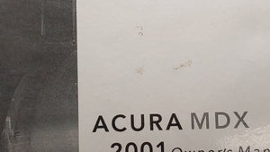 2001 Acura Mdx Owners Manual Book Guide OEM Used Auto Parts - Oemusedautoparts1.com