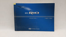 2013 Kia Rio Owners Manual Book Guide OEM Used Auto Parts - Oemusedautoparts1.com