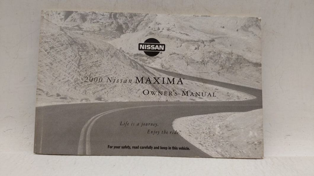 2000 Nissan Maxima Owners Manual Book Guide OEM Used Auto Parts - Oemusedautoparts1.com