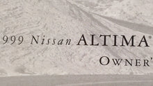 1999 Nissan Altima Owners Manual Book Guide P/N:OM9E-0L30U3 OEM Used Auto Parts - Oemusedautoparts1.com