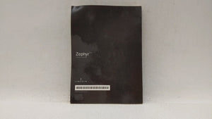 2006 Lincoln Zephyr Owners Manual Book Guide OEM Used Auto Parts - Oemusedautoparts1.com