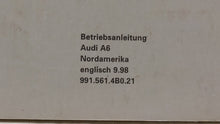 1999 Audi A6 Owners Manual Book Guide OEM Used Auto Parts - Oemusedautoparts1.com