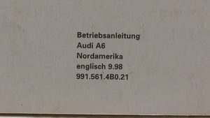 1999 Audi A6 Owners Manual Book Guide OEM Used Auto Parts - Oemusedautoparts1.com