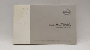 2002 Nissan Altima Owners Manual Book Guide OEM Used Auto Parts - Oemusedautoparts1.com