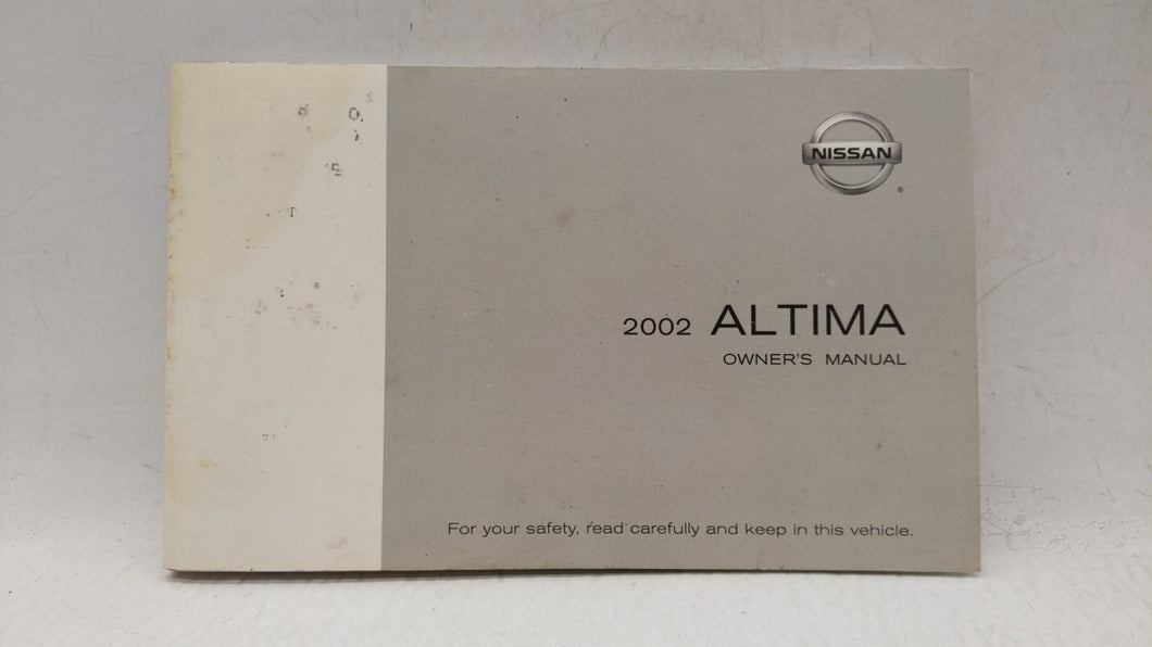 2002 Nissan Altima Owners Manual Book Guide OEM Used Auto Parts - Oemusedautoparts1.com