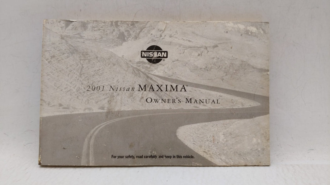 2001 Nissan Maxima Owners Manual Book Guide P/N:OM1E-0A33U0 OEM Used Auto Parts - Oemusedautoparts1.com