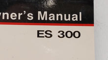 1999 Lexus Es300 Owners Manual Book Guide OEM Used Auto Parts - Oemusedautoparts1.com